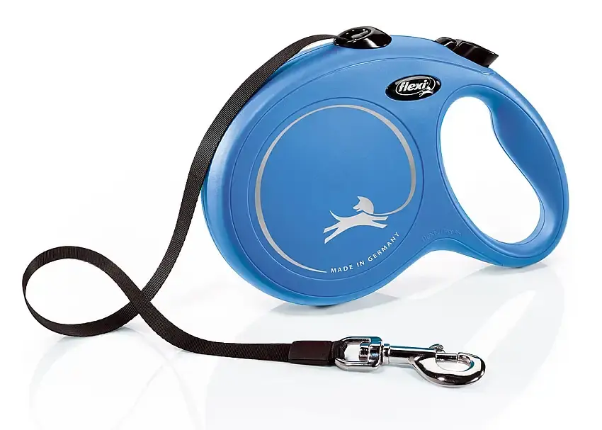 Flexi New Classic Koppel Med Band 8m – Blå | Kampanj