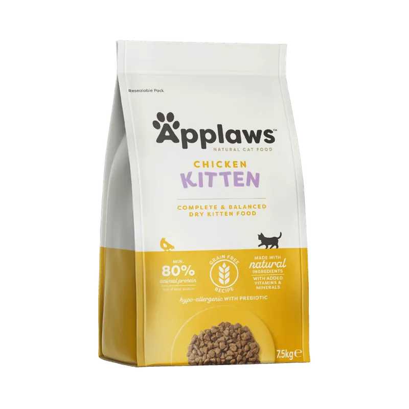 Kitten Chicken 7,5 kg – Katt – Kattfoder & kattmat – Torrfoder till katt – Applaws – ZOO.se - Rabatter