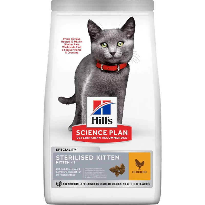 Sterilised Kitten Chicken 3 kg – Katt – Kattfoder & kattmat – Torrfoder till katt – Hills Science Plan – ZOO.se | Spara mer