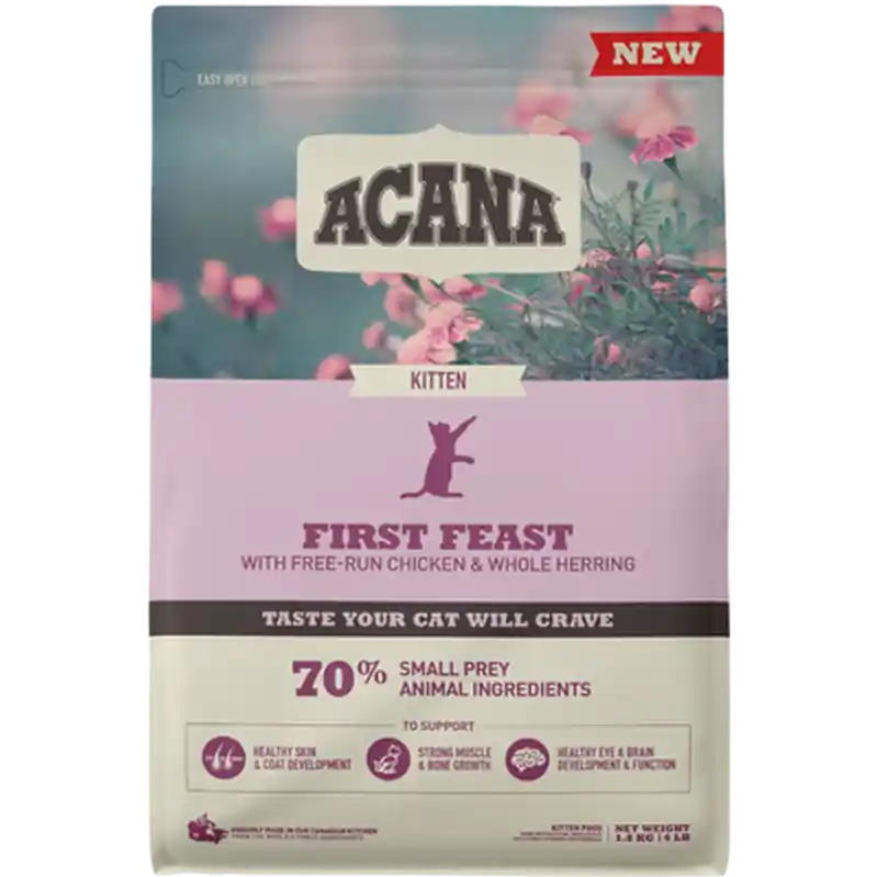 Cat First Feast 1,8 kg – Katt – Kattfoder & kattmat – Torrfoder till katt – Acana – ZOO.se - Nytt i webbutiken
