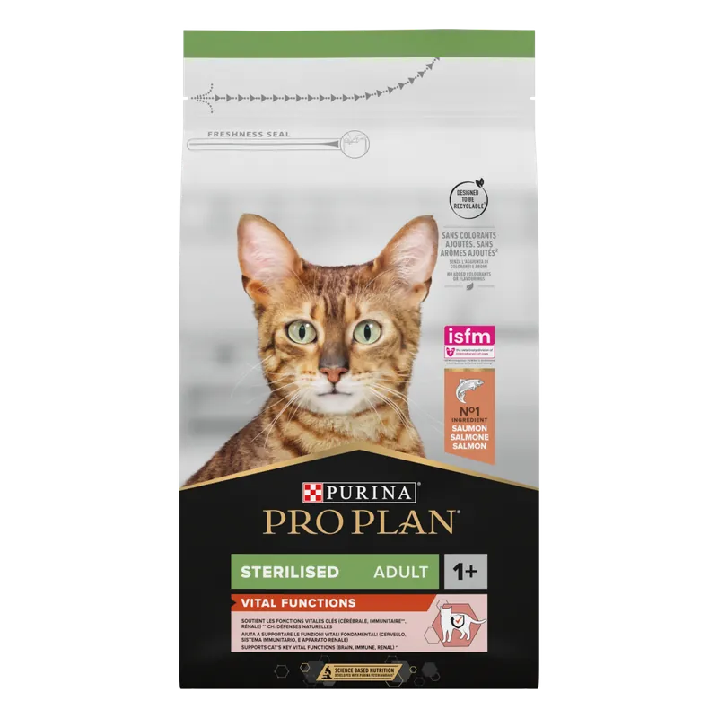 Cat Sterilised Vital Function Salmon 1,5 kg – Katt – Kattfoder & kattmat – Torrfoder till katt – Purina Pro Plan – ZOO.se | Bra pris just nu