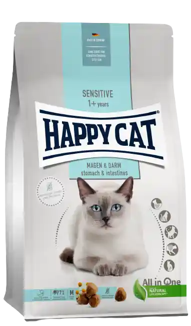 Sensitive Stomach 4 kg – Katt – Kattfoder & kattmat – Torrfoder till katt – Happy Cat – ZOO.se | Så länge lagret räcker