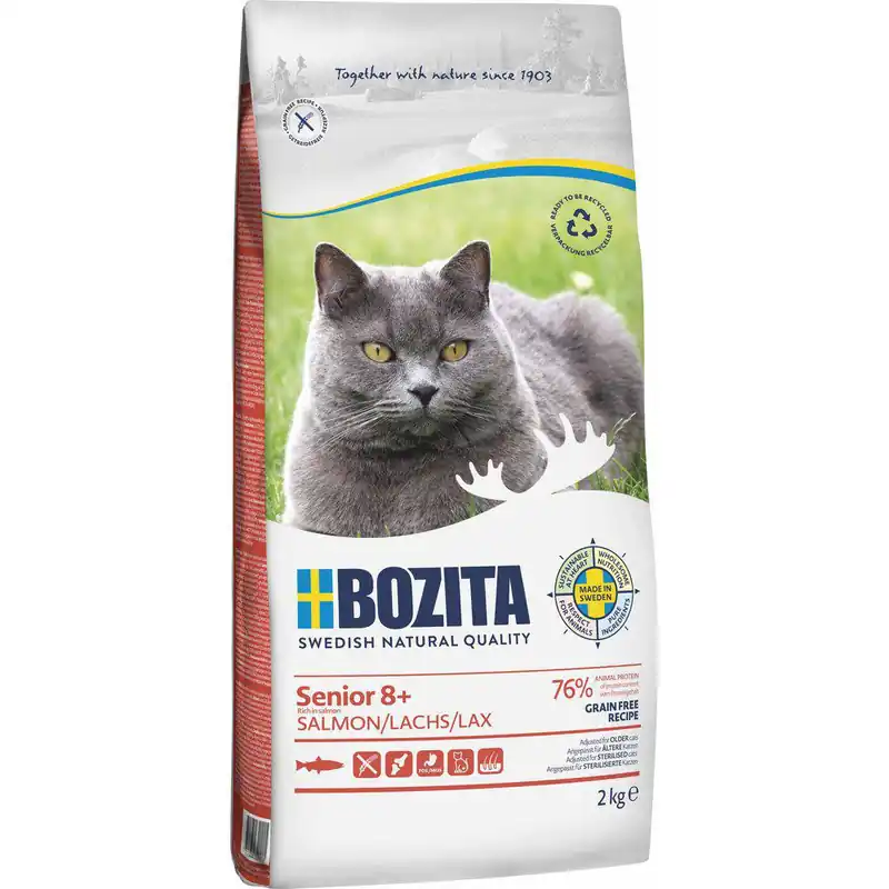 Grain Free Senior 8+ Salmon Torrfoder till Katt – 10 kg - Ta chansen