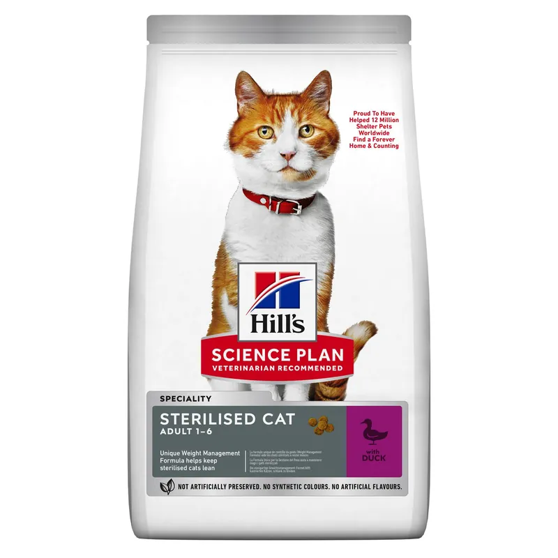 Sterilised Cat Adult torrfoder med anka – 7 kg | Rekommenderas