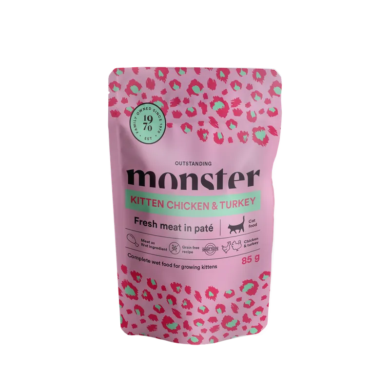 Begränsat antal - Kitten Pouches Chicken/Turkey – 85 g