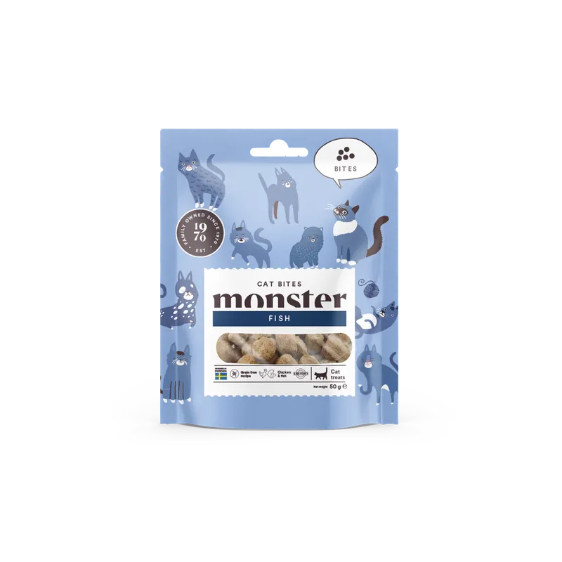 Nyhet hos oss | Cat Bites Fish Kattgodis – 50 g