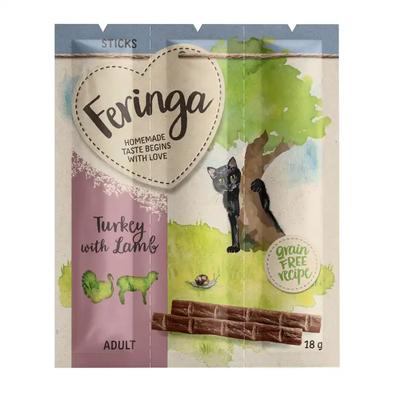 Feringa Sticks Kalkon & lamm – 3 x 6 g | Specialerbjudande
