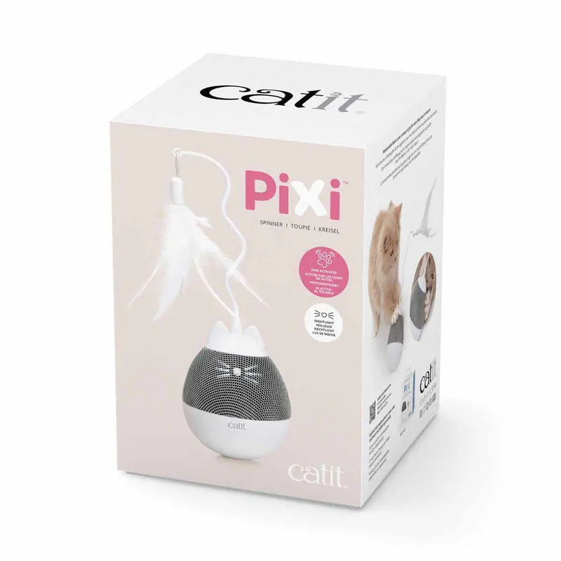 Favorit - Pixi Spinner Kattleksak – Rosa/Vit