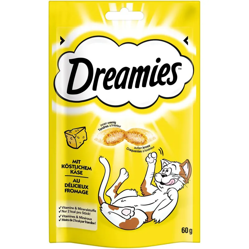 Catit Design Senses foderlabyrint – Passande snacks 60 g Dreamies ost | Populär