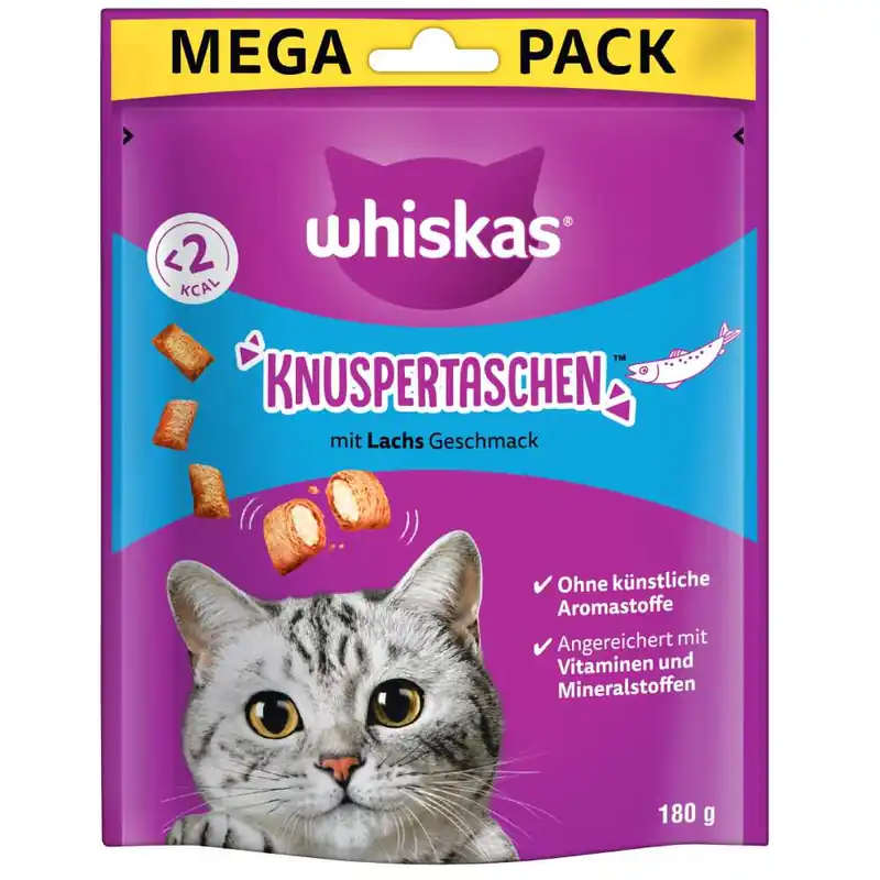 Whiskas Temptations – Lax 180 g - Superpris