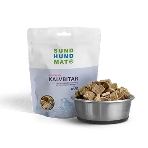Frystorkade Kalvbitar – 60 G | Skynda dig