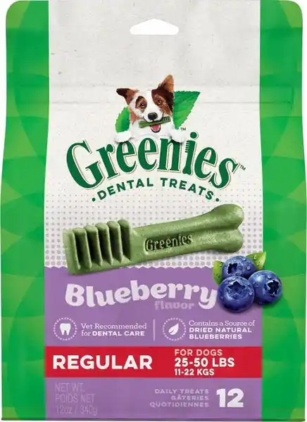 Favorit hos kunderna | Greenies Regular Blueberry Dental Chews