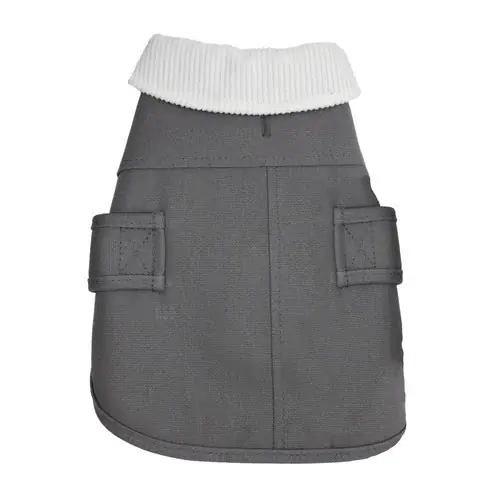 GREY CANVAS DOG COAT | Utförsäljning