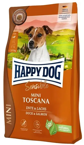 Kundfavorit - HappyDog Sensible Mini Toscana 800 g