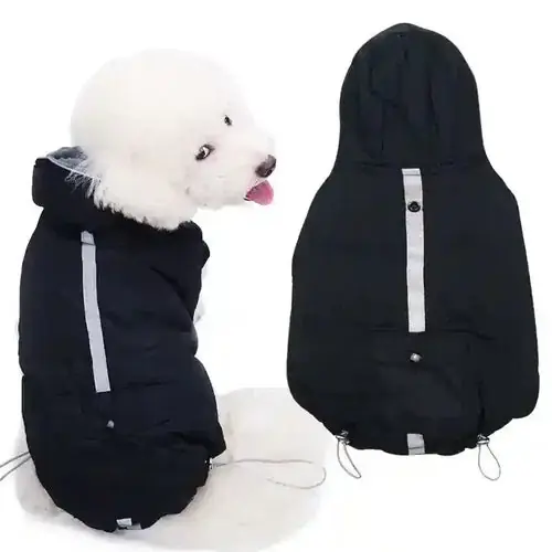 Fabrikspris | Impermeabile Imbottito per Cani con Cappuccio San Jose