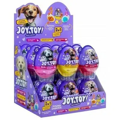 JOY&TOY! Dog Suprise Egg With Chicken, Duck, Beef, 18pcs - Bra pris