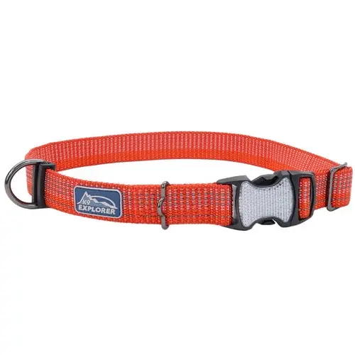 K9 Explorer® Brights Reflective Adjustable Dog Collar, Red Small | Rekommenderas