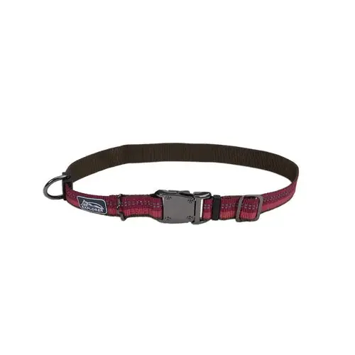 K9 Explorer® Reflective Adjustable Dog Collar, Berry Large - Rabatt