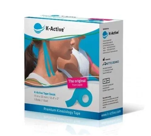 Ny lansering - Kinesiotape K-Active Blå 5cm x 17m