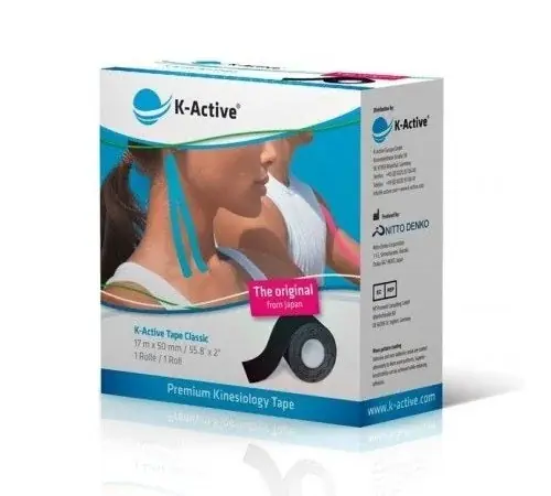 Favorit - Kinesiotape K-Active Svart 5cm x 17m