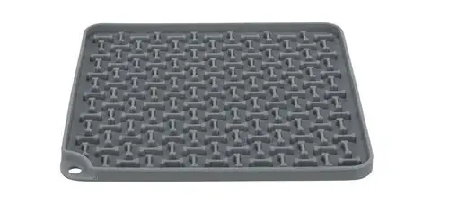 Lick’n’Snack platta 20 × 20 cm mörkgrå - Extra bra pris