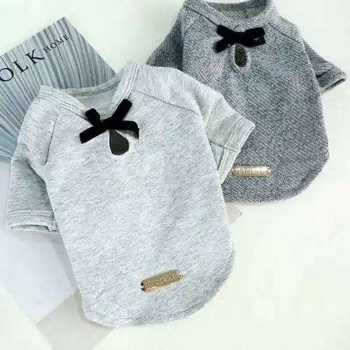 Skynda dig - Maglietta per cani in cotone ”Little Bow”