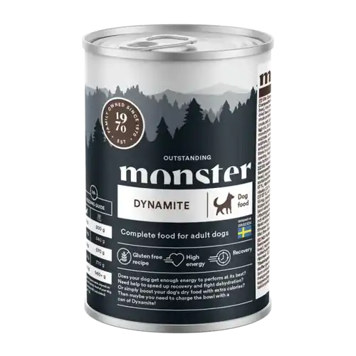 Efterfrågad - Monster Dog Dynamite Burk – 400 G