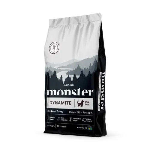 Rabatter | Monster Dog Original Dynamite Chicken/Turkey 12 kg