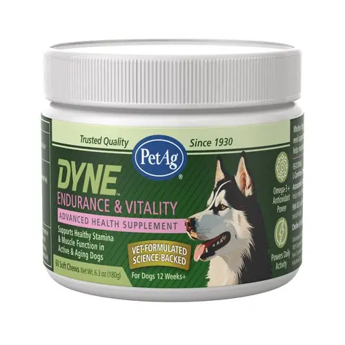 Slutrea - PetAg Dyne Soft Chews, Endurance & Vitality 60ct