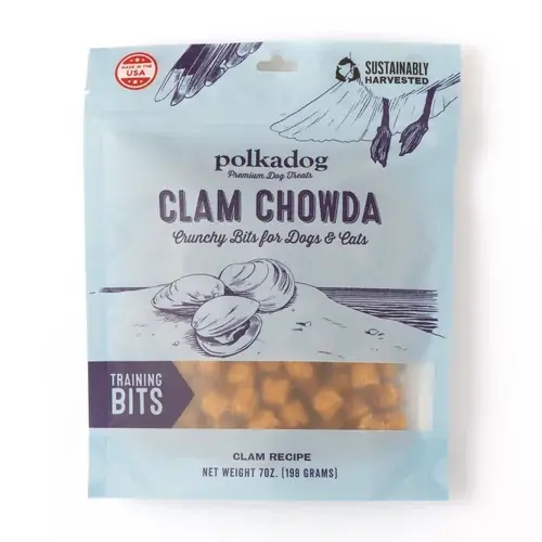 Polkadog Clam Chowda Bits - Extra bra pris