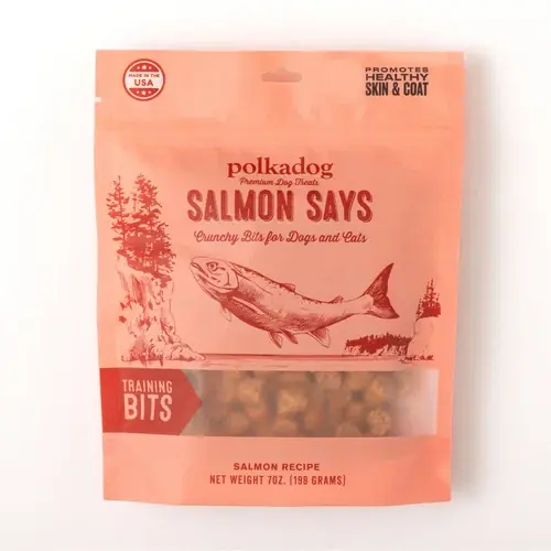 Nyligen lanserat - Polkadog Salmon Says Bits