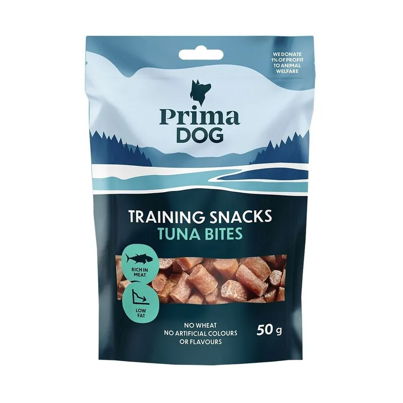 PrimaDog Training Snacks Tuna Bites 50 g | Prisnedsättning