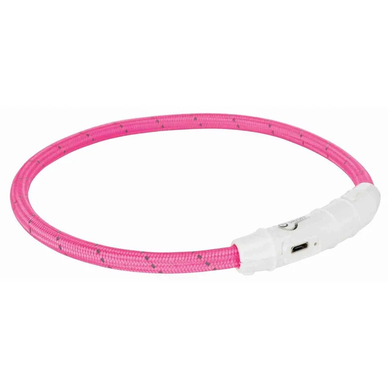 Trixie Flash Light LED-halsband Rosa | Tillverkarpris