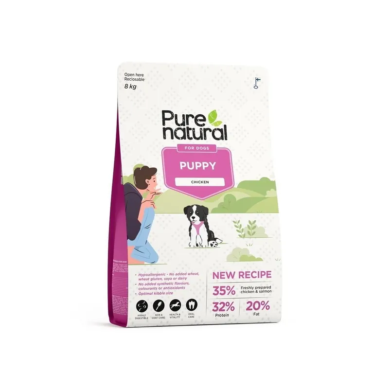 Purenatural Puppy Chicken Torrfoder till Valp | Rekommenderas