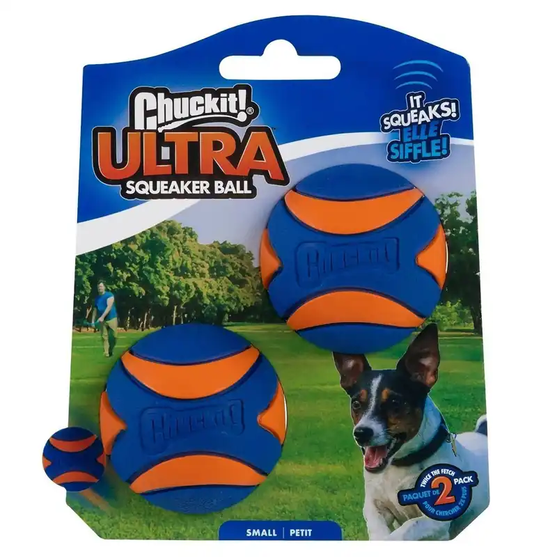Premium - Chuckit Ultra Squeaker Hundbollar 2-pack