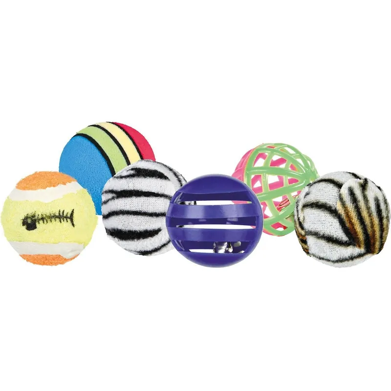 Trixie Cat Bollar 6-pack | Extra rabatt