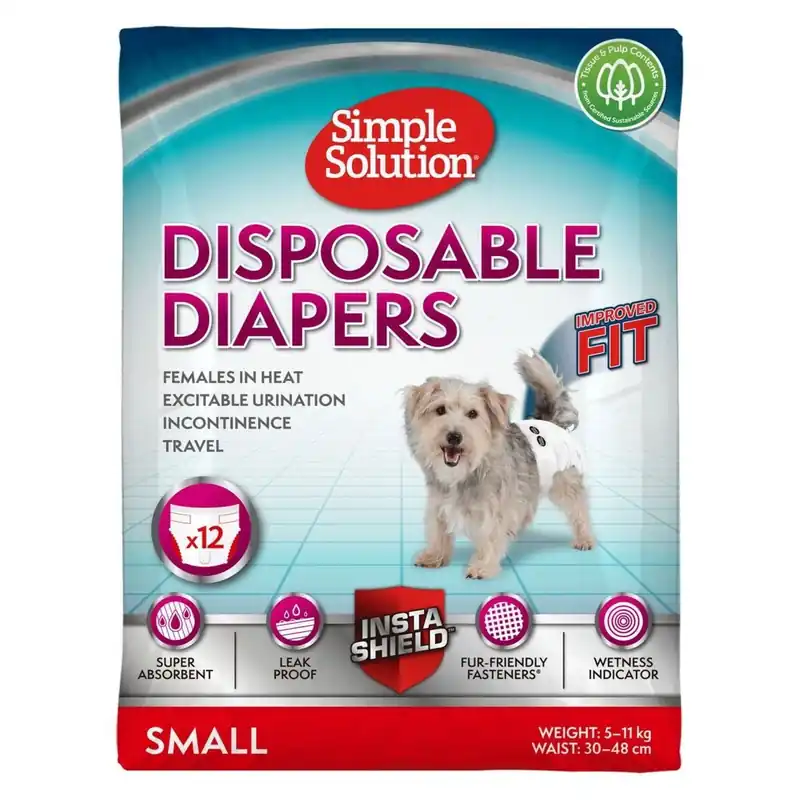 Simple Solution Disposable Hundblöjor 12-pack | Tryggt köp