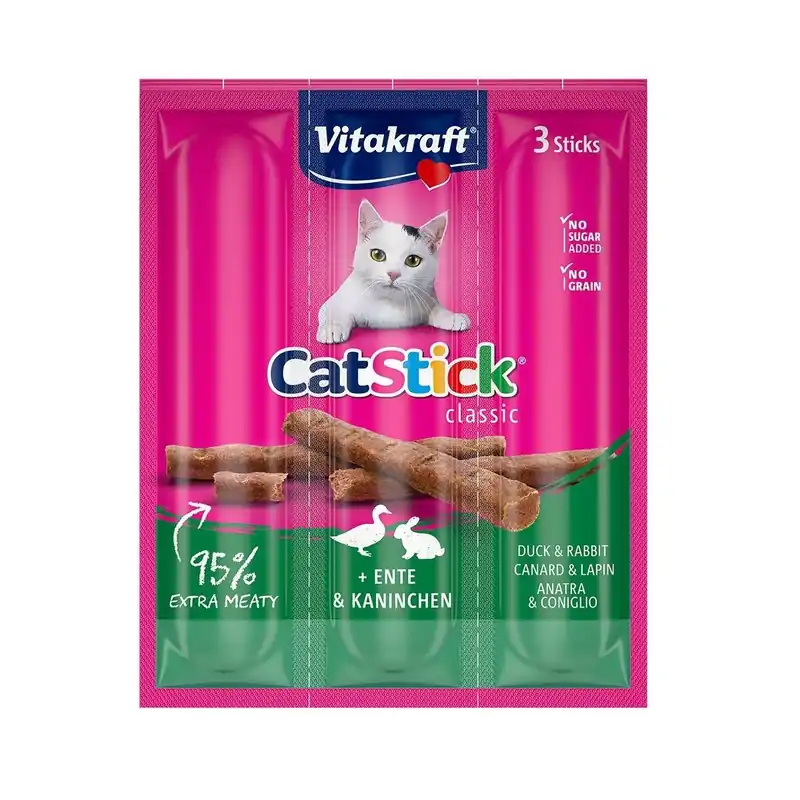 Vitakraft Cat Stick Duck/Rabbit 18 g | Utförsäljning