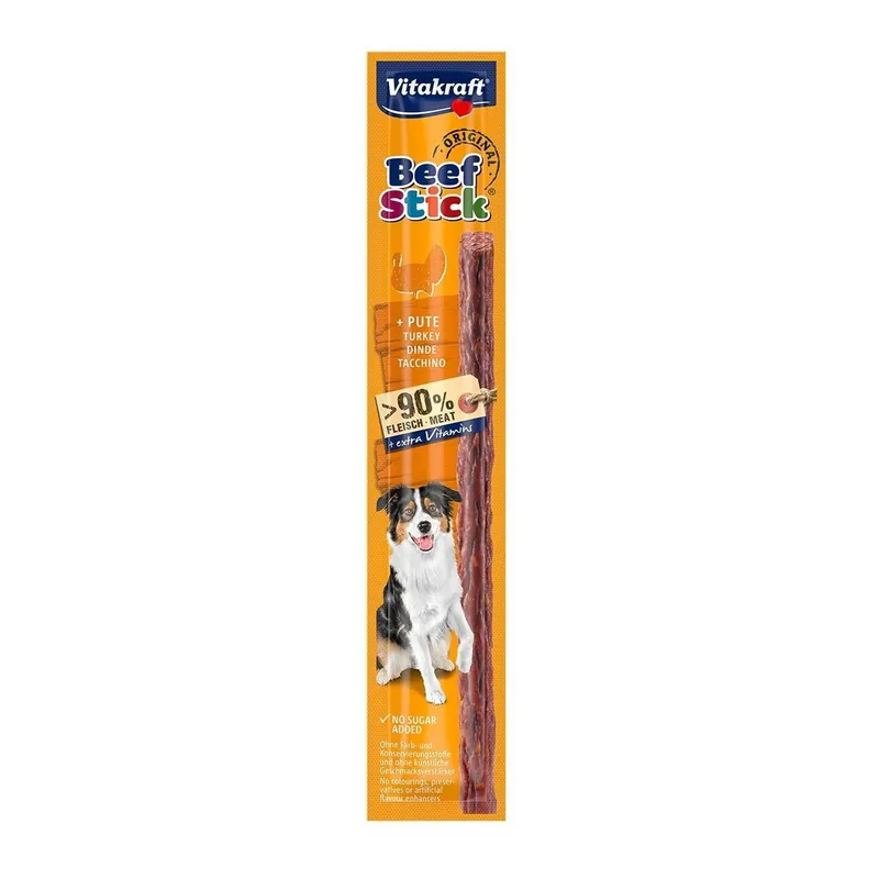 Vitakraft Beef Stick Turkey 12 g - Nyhet hos oss