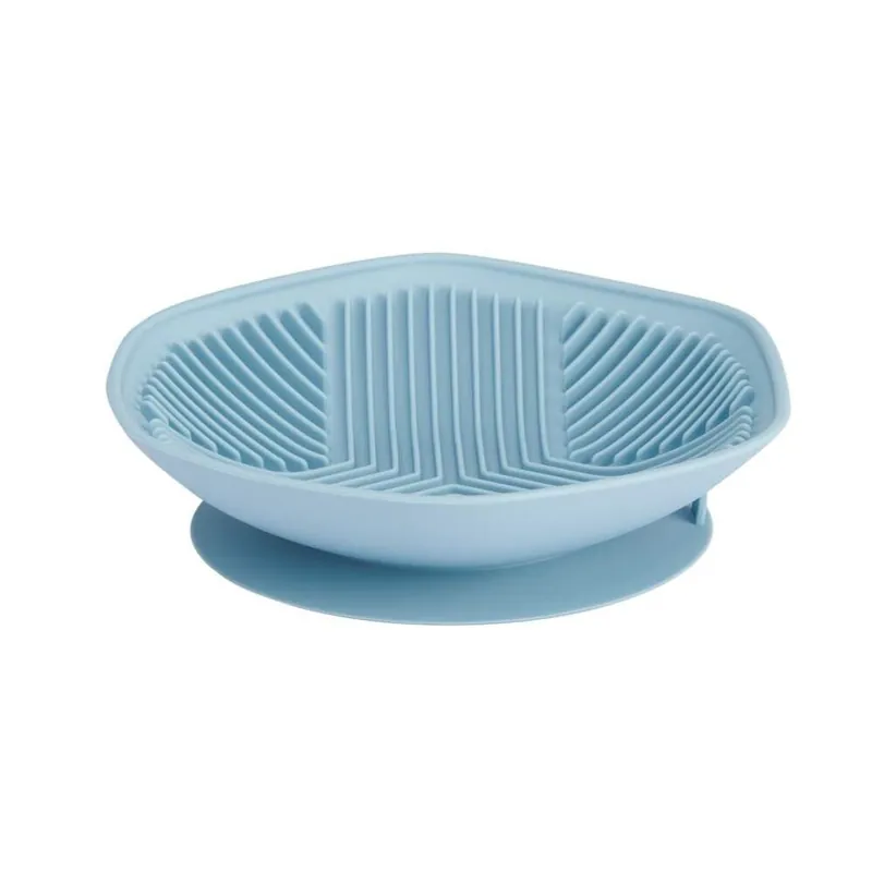 Basic Yummy Hundskål Slow Feeder Hexagon Blå | Handla säkert