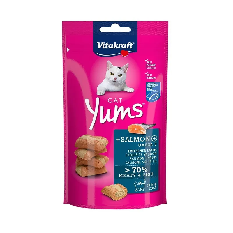 Vitakraft Cat Yums Salmon&Omega3 40g - Superpris