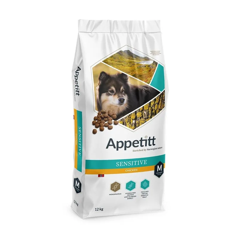 Premiumkvalitet - Appetitt Dog Sensitive Medium Chicken