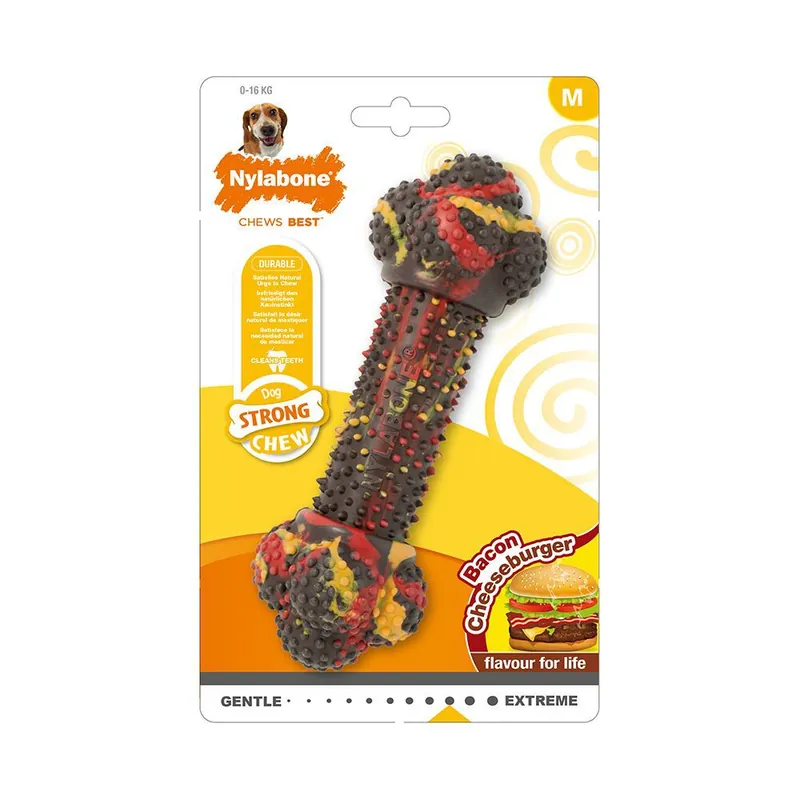 Nylabone Strong Bacon Cheeseburger - Skaffa nu
