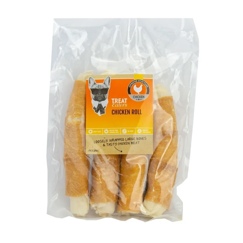 Professionell kvalitet - Treateaters Chicken Rolls Tuggben 4-pack