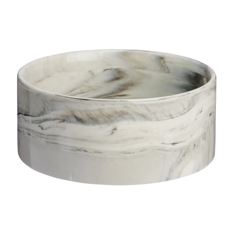 Basic Marble Keramikskål Vit/Grå | Bara denna vecka