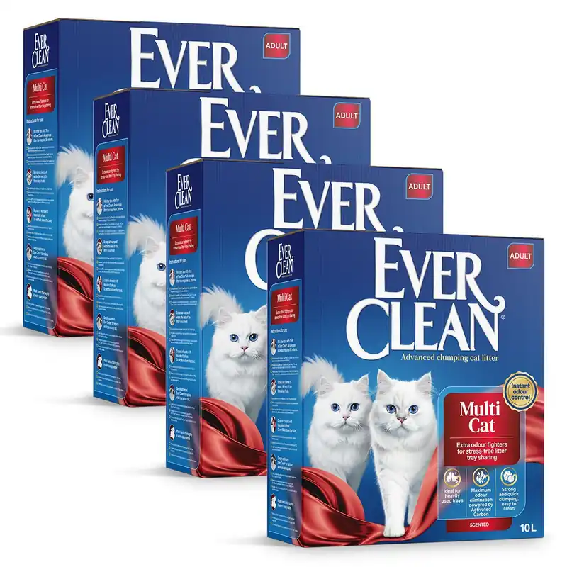 Ever Clean Multiple Cat 4 x 10L - Sänkt pris