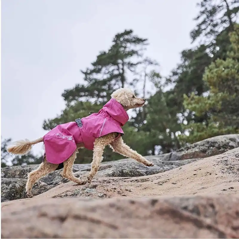 Hurtta Monsoon II Eco Regnjacka Rosa | Rabatt