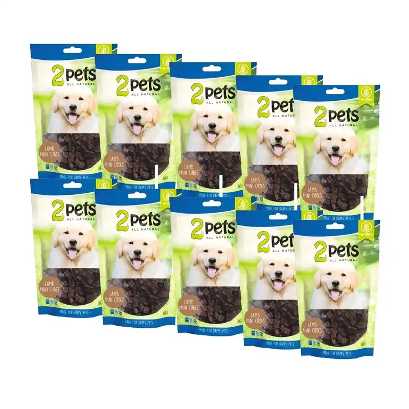 2Pets Minicubes med Lamm 12 x 100 g - Ny lansering
