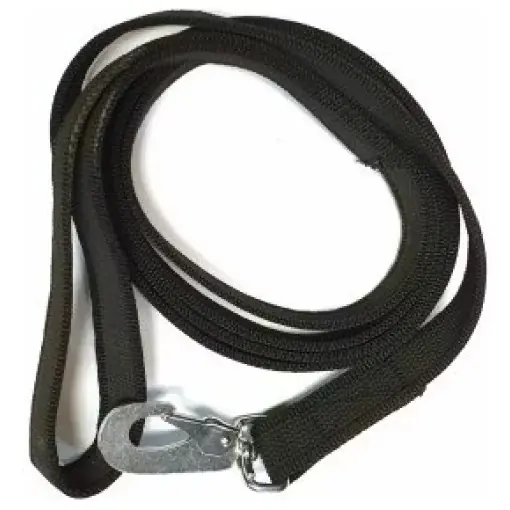 Gummerat koppel med handtag , antiglid 180 cm - Premium