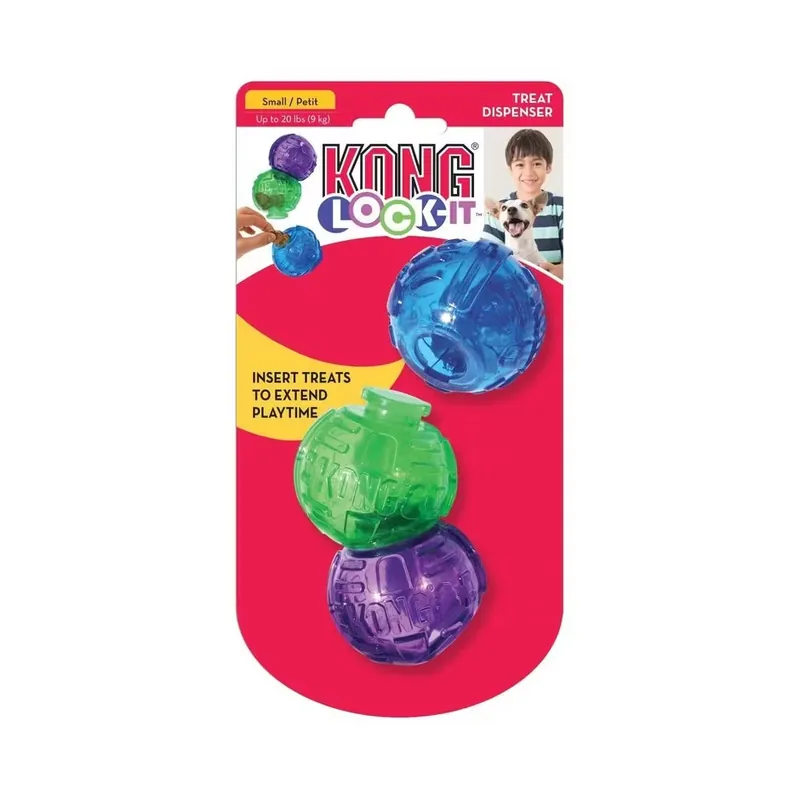Nedsatt pris - KONG HUND Lock-it S 3 pack